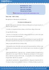 Đề thi học kì 1 Văn 7 Cánh diều - Đề số 4